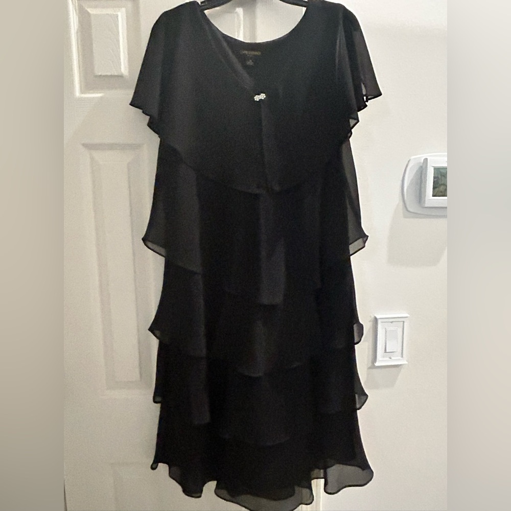 Black evening dress. Worn once.